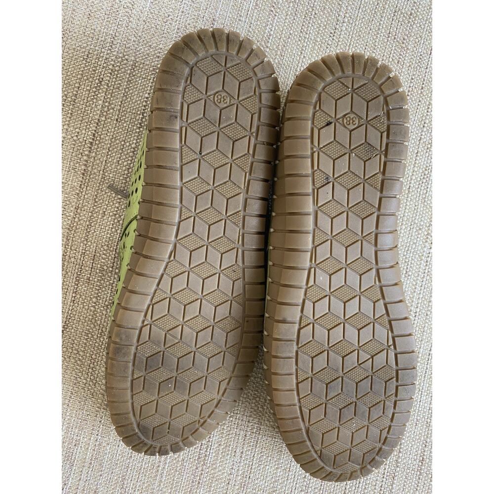 SPRING STEP Sunflowery Lime Green Leather Flats shoes 7-7.5 EU 38 - Picture 8 of 8
